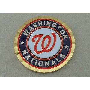 Soft Enamel Personalized Coins With Brass Material And Gold Plating