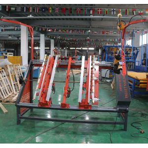 Pneumatic Pallet Nailing Table, Stringer Wood Pallet Nailing Machine, Pallet