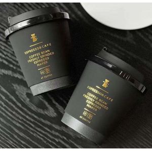 Customized Biodegradable Disposable Coffee Paper Cup Single Double Ripple Wall