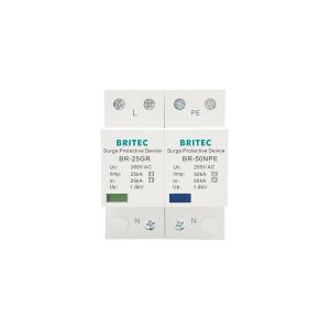 25 KA Single Phase Type 1 Surge Protection Device 1+1 Class I For TT TN-S