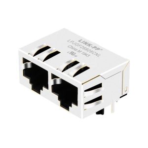 Halo HFJ12-E1G11ERL Compatible LINK-PP LPJGF26926CNL 10/100/1000 Base-T Tab Down Without LED 1x2 Port Lan RJ45 Connection