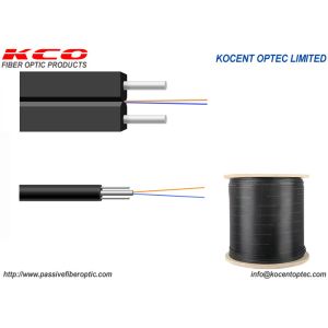 1fo 2fo 4fo Outdoor KFRP FRP FTTH Drop Fibre Optics Cable LSZH PVC
