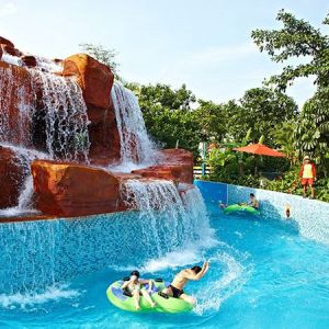 100-1000m Length Water Park Lazy River For 1-2 People Per Raft