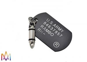China Cremation Urn Bullet Military Army Dog Tags Charms on sale