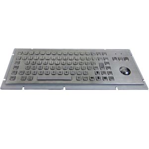 Kiosk Industrial Stainless Steel Keyboard With Trackball