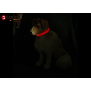 Security LED Iluminous Anti Lost Dog Collar Night Necklace With 1 * CR2032