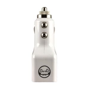CoverBot DUAL USB 3.1A 15w High Output Car Charger WHITE with Heavy Duty Socket