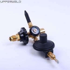 Copper Helium Balloon Inflator Filler Valve Regulator with Gauge and Auto Shut