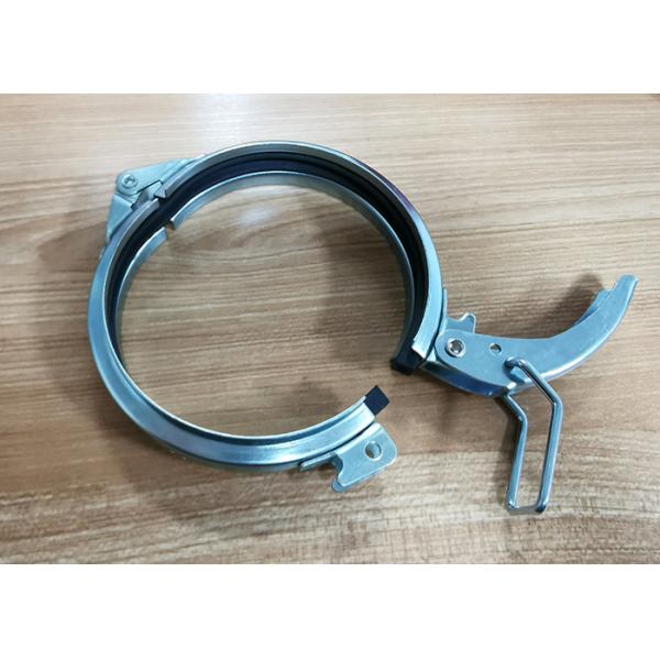 Quality Non Rusting 250mm Quick Release Pipe Clip Duct Hose Clamp With PVC Lining wholesale