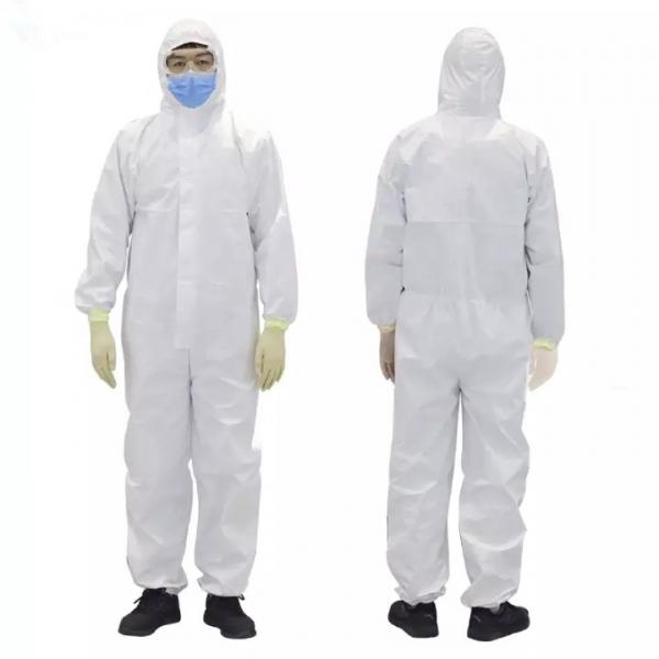 Quality SMS Elastic Wrist Disposable Protective Coverall wholesale