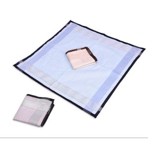 Men's blended cotton hankerchief with size 40*40cm in different patterns