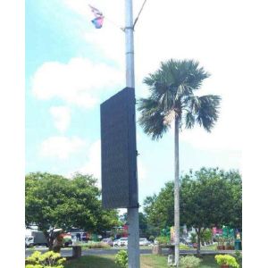 Wireless Outdoor LED Billboard Wifi 3G 4G Control Lamp Pole Application Rear