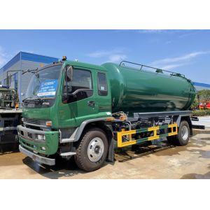 China LHD ISUZU 4x2 10000L Vacuum Septic Tank Truck For Sewer Cleaning on sale