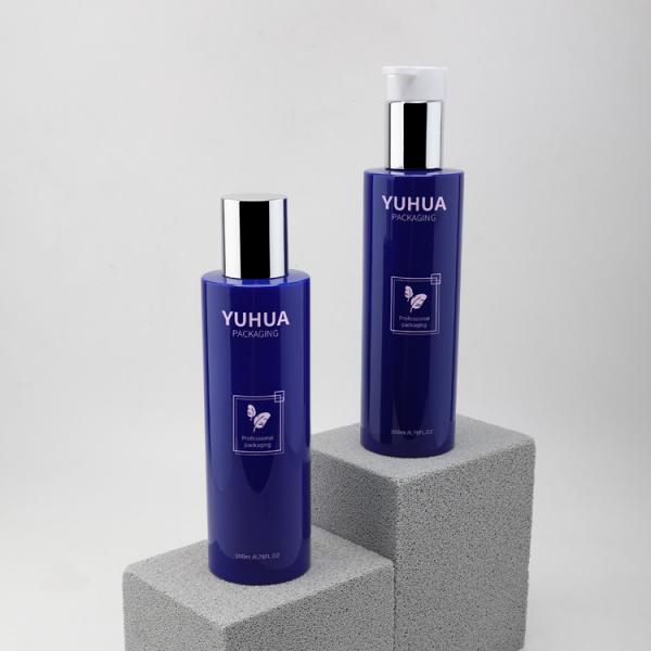 Quality Shampoo 200ml Blue Plastic Packaging Bottles With Pump wholesale