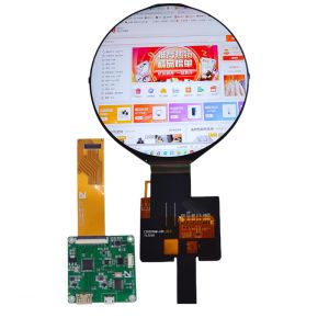 5 Inch Round Tft Lcd Display, With HDMI Board 1080x1080 50pins MIPI , Driving IC