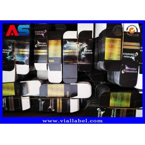 Stamping Hologram Foil Sterial 10ml Vial Boxes Bodybuilding Propionate / Custom
