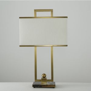 Marble Base Fabric Bedlamp