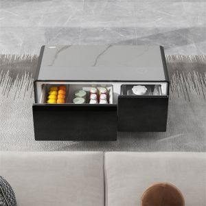 Modern Wireless Charging Refrigerator with Refrigerated Drawers and Smart Coffee