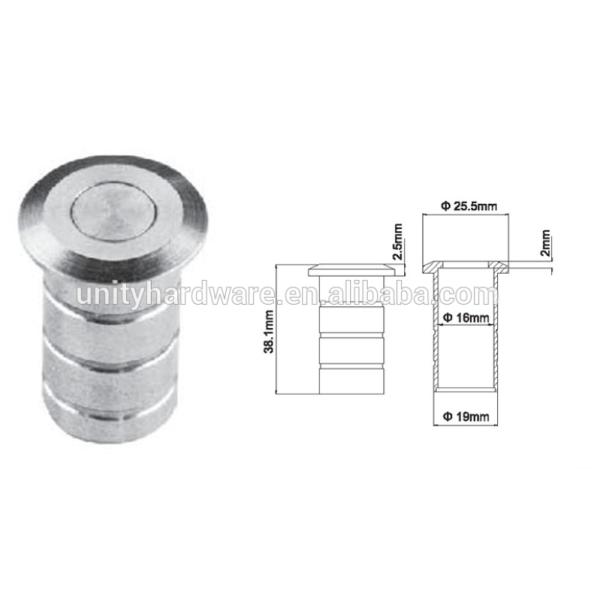 Dust Proof Socket Door Hardware Fitting for Flush Bolt Easy Fixing