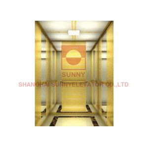 1600kg Permanent Magnet Synchronous Mrl Hydraulic Elevator Gearless Traction