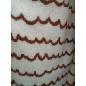 Cheap Jacquard 100% Polyester Sherpa Fabric Faux 150cm Adjustable 340GSM for sale