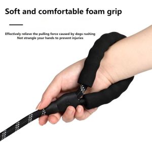 Dog leash multifunctional one-to-three dog leash reflective pet leash