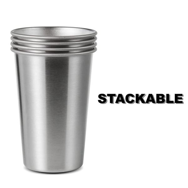 8oz 12oz 16oz Capacity Metal Pint Mug Bpa Free