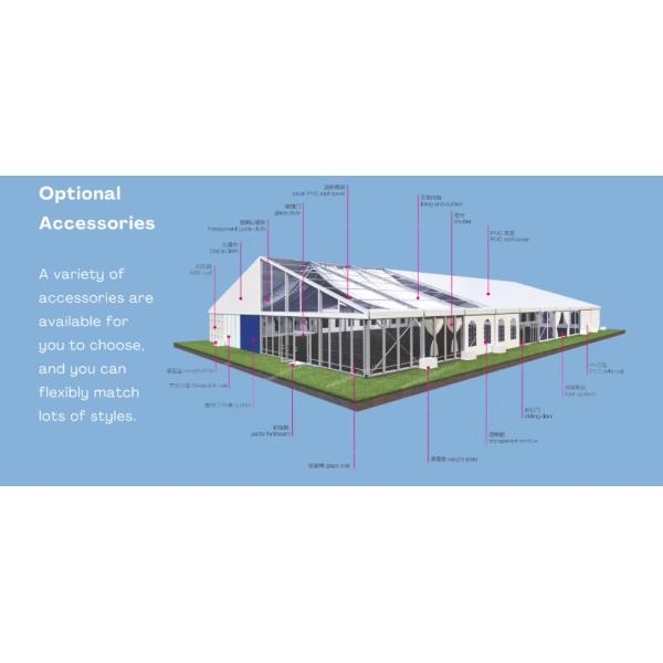 Customized Size Aluminum Stretch Foldable Waterproof Marquee Tent For Outdoor Events