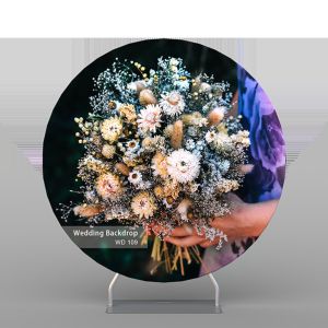 Cheap Elastic Flower Personalized Wedding Backdrops Western Theme Party Wall 7ft for sale