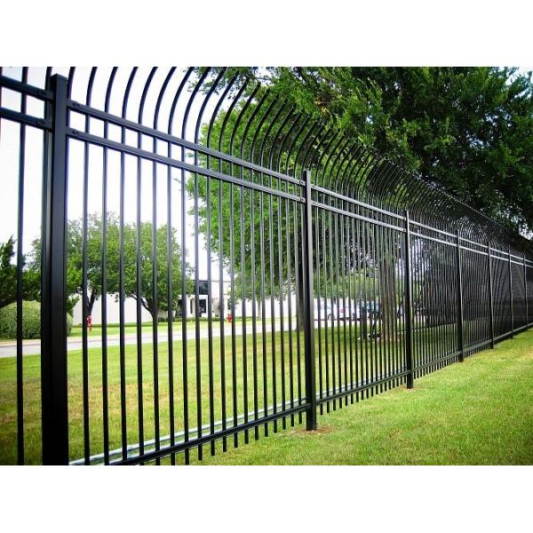 Black Powder Coated Spear Top Steel Hercules Fencing for Security School