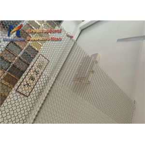 Office Ring Mesh Curtain 1.5mm 12mm Mild Steel Mesh Panels