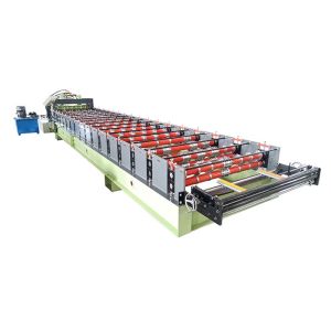 Color Coated Step Roofing Sheet Glazed Tile Roll Forming Machine 4kw