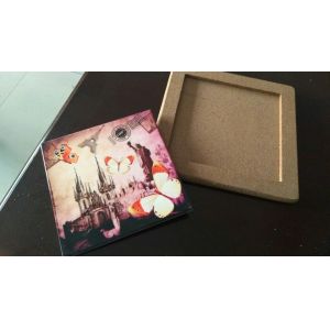 20*20xm Cork Trivet, Ceramic Trivet with Cork Based, Customized Size