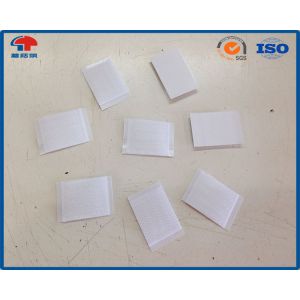 White Hook And Loop Coins Precut Squares , Sticky Back Hook Loop Dots