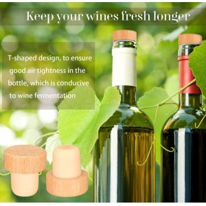 Aluminium-Plastic T-Plug Wine Bottle Cork for Customized Glass Butt Plug Top