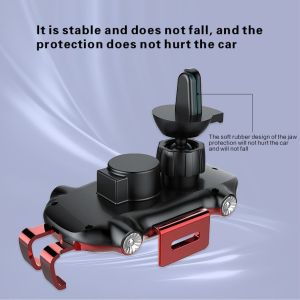 Smart Wireless Car Charger Qi Phone Holder 15W Automatic Matching Air Vent Clip