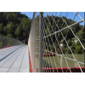 Stainless Steel Rope Wire Mesh 3.0mm 3.2mm PVDF Coated Safety Net