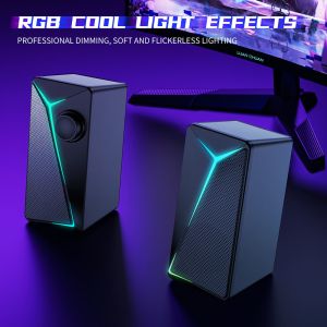 Plastic Cabinet 2.0 Desktop Multimedia Portable Speaker for PC Laptop USB Gaming