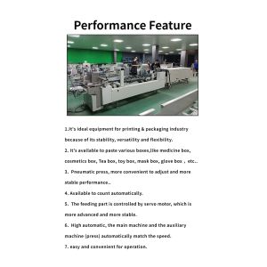 CQT 800 Cardboard/Corrugated Straight Line Box Folding and Gluing Machine with