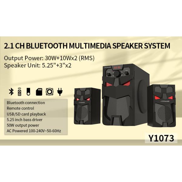 2.1CH 4Ω Multimedia Speaker System With 4Ω Satellite Impedance