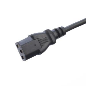 VDE Certificated Shucko CEE7/7 Plug with IEC C13 Connector Computer Power Cords