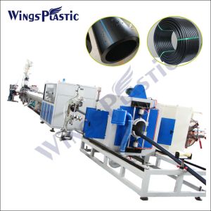 PLC Control hdpe pipe making machine hdpe pipe extruder machine plastic water