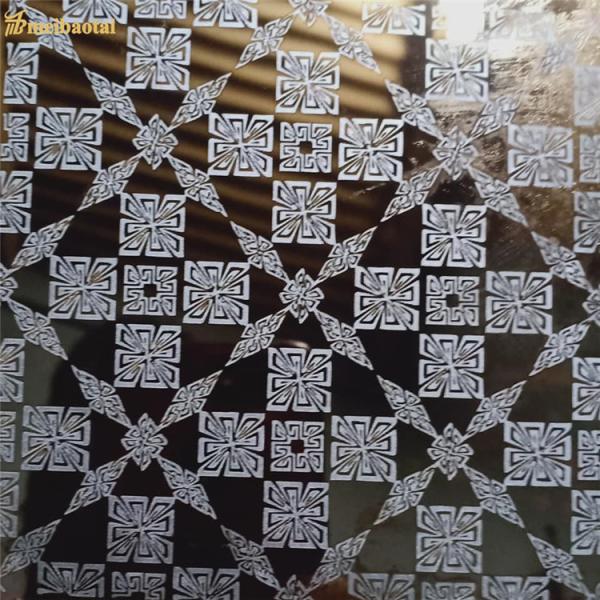 Regular Symmetrical Figure Pattern Etched Stainless Steel Sheet Elevator Lift