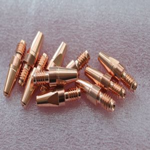 CO2 MIG Welding Materials Nozzle Welding Torch Contact Tip / Welding Torch Tips