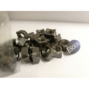 Cheap M6*1mm Carbon Steel DIN 928 Square Weld Nut,Black surface,Grade 8 for sale