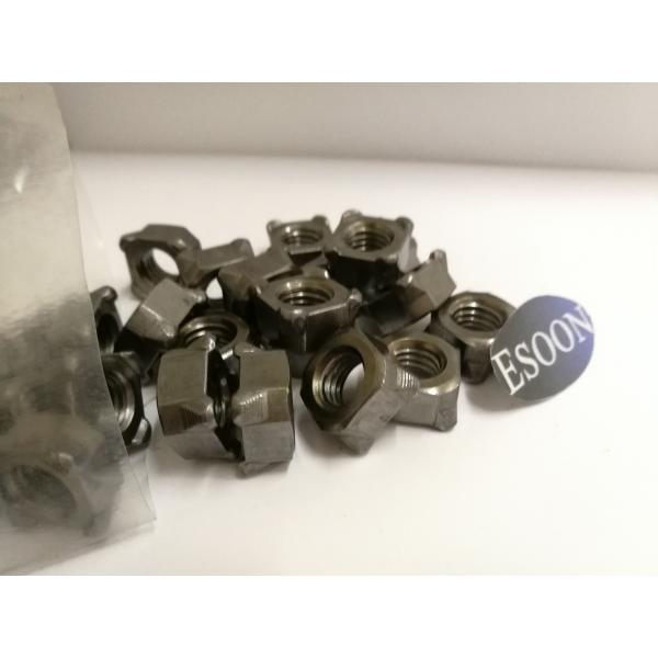 M4*0.7 DIN928 Square weld nuts GB/T13680-92,Black surface,Grade 4.8