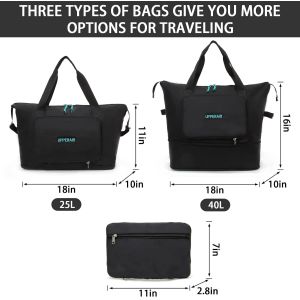 Cheap Large Capacity Waterproof Foldable Duffel Travel Bag Lightweight Oxford Fabric Portable for sale