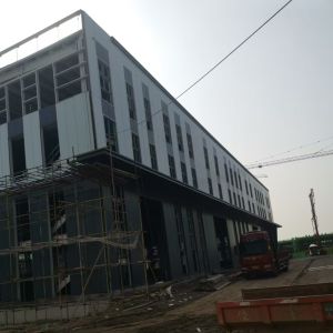 Glass Magnesium Board Floor Design Concept Prefabricated Metal Building With