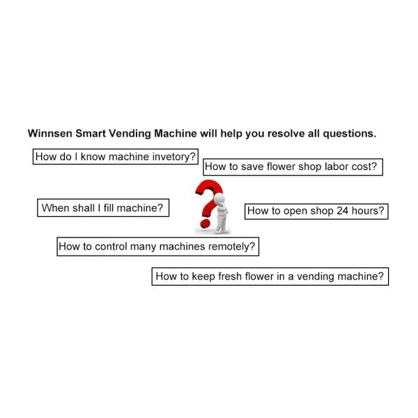 Winnsen Self Service Fresh Flower Vending Machine Without Staff Attendant