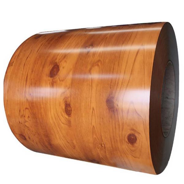 Quality ASTM Standard Wood Grain Color Coated Galvanized Strip Coil PPGI Steel Coil for Roofing Sheet SIRM Certified and Approved wholesale